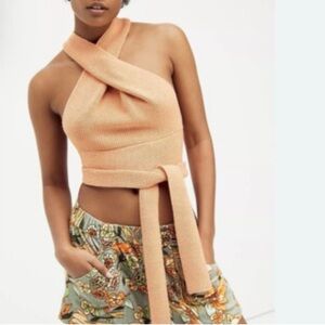 FP Beach Orchid Convertible Knit Sweater Tank In Tan